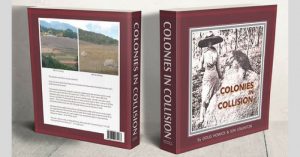 A book entitled "Colonies in Collision" as the featured image of the "colonies in collision" blog.