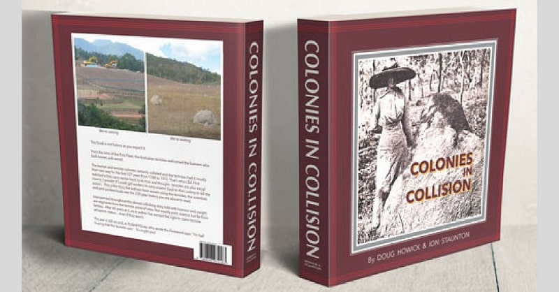 A book entitled "Colonies in Collision" that represents the "colonies in collision" blog.
