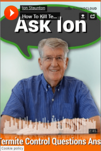 A podcast by Ion Staunton talking about How To Kill Termites In Retaining Walls With Bifenthrin and as the featured image of the "termites in retaining walls" blog.