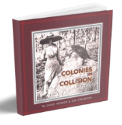 A book entitled "Colonies in Collision" as one of the books product categories.